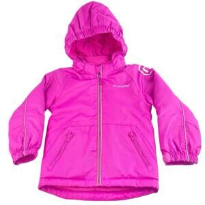 Minymo Girls Pink Full Zip Hoodie Hooded Long Sleeve Snow Ski Coat Jacket 98cm